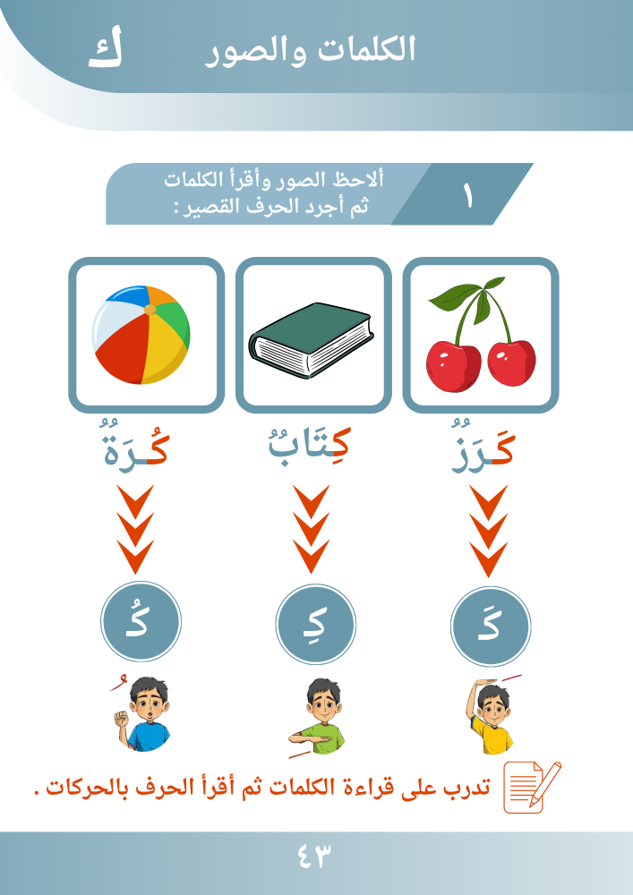 كتاب كلمات الحروف