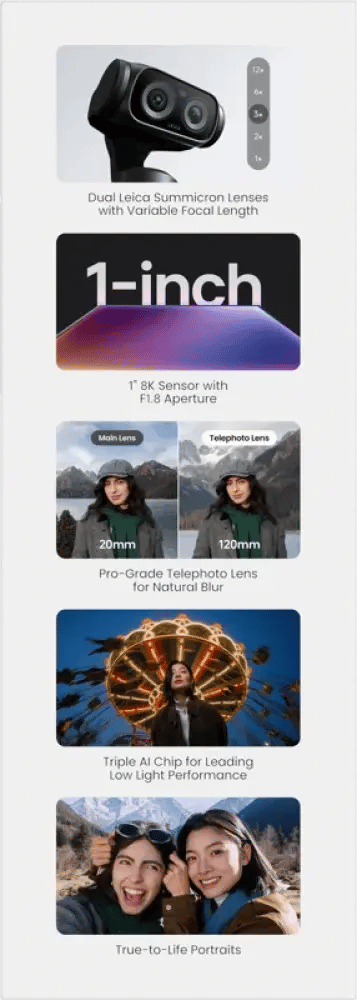 كاميرا جيمبل Insta360 لونا الترا