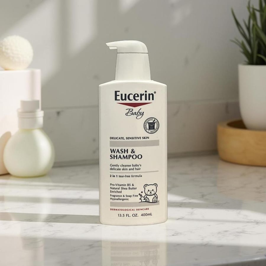 Eucerin Baby Shampoo and Wash Fragrance-Free 400ml