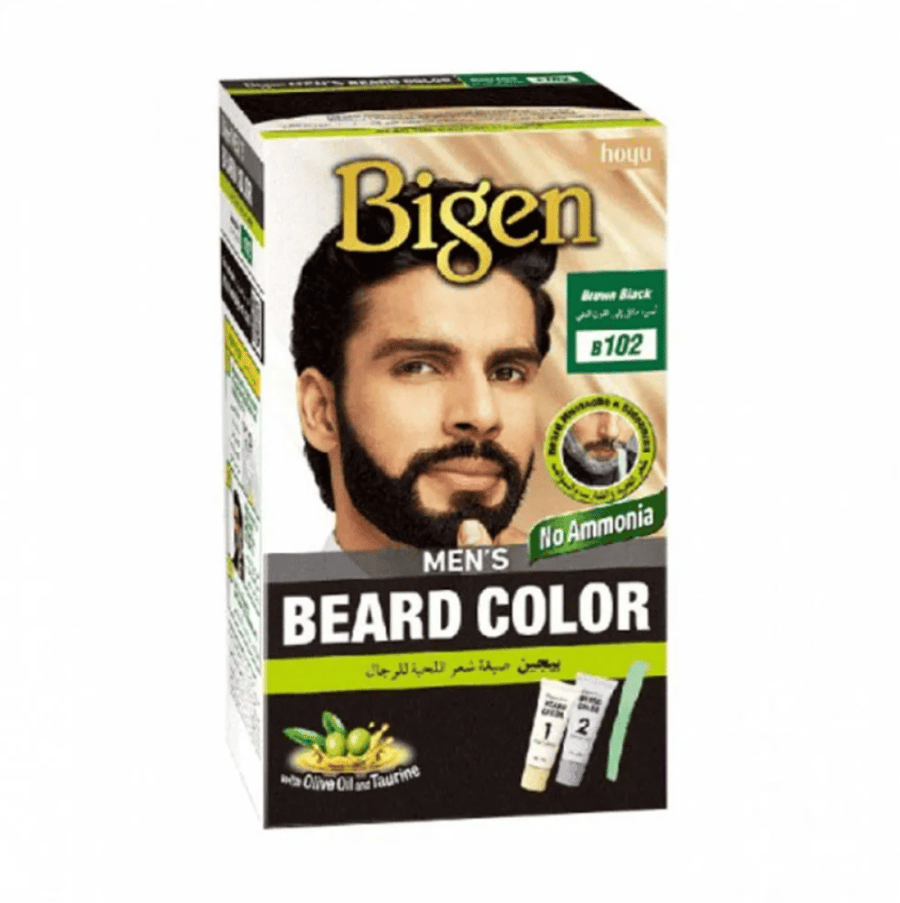 Bigen Beard Hair Dye for Men, Blackish Brown, 102, 40g
