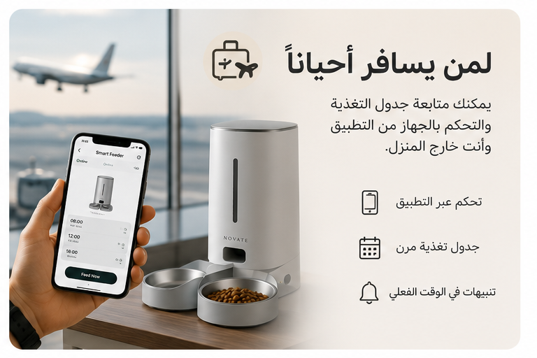 جهاز تغذية القطط الذكي