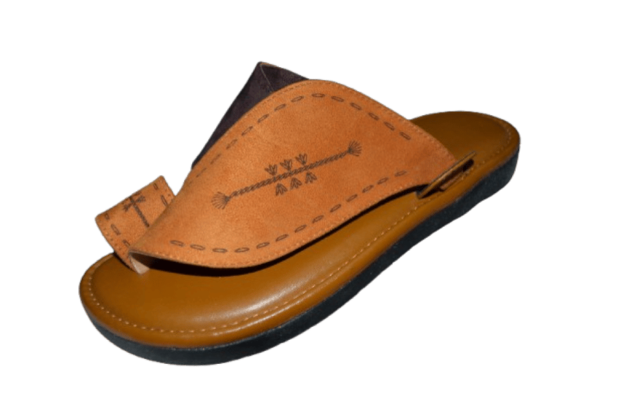 حذاء وطني من المخمل  والدهشه فوم ميموري مريحه للغايه ونعل بروتان طبي وقاوم للكسر