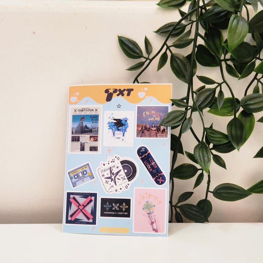 ستكرشيت -  تمورو اكس توقذر |TXT STICKER SHEET
