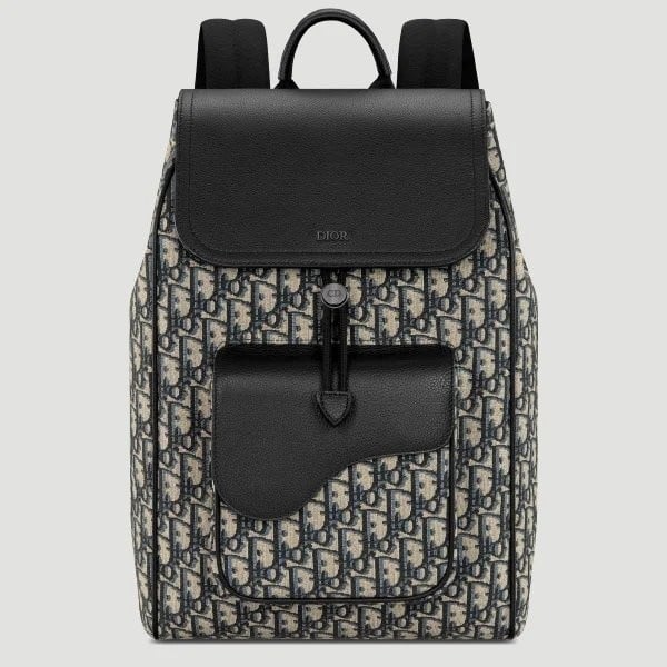 شنطة ظهر ديور Saddle Backpack Print-مقاس 41