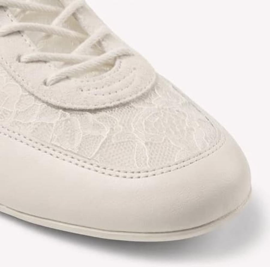 حذاء Jimmy Choo Sunny F الرياضي - أبيض