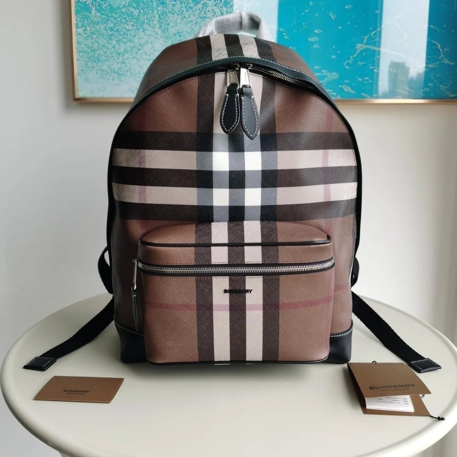 بيربري شنطة Brown Nylon