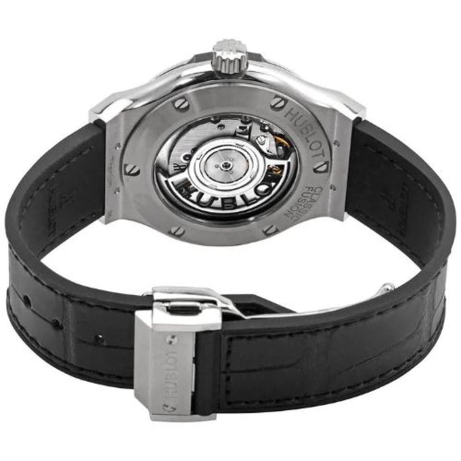ساعة كلاسيك فيوجن تيتانيوم باطار كريستالي من هوبلو hublot