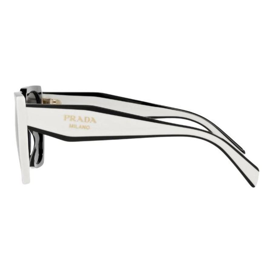 نظارة شمسية مستطيلة Prada PR 15 WS - أسود وأبيض