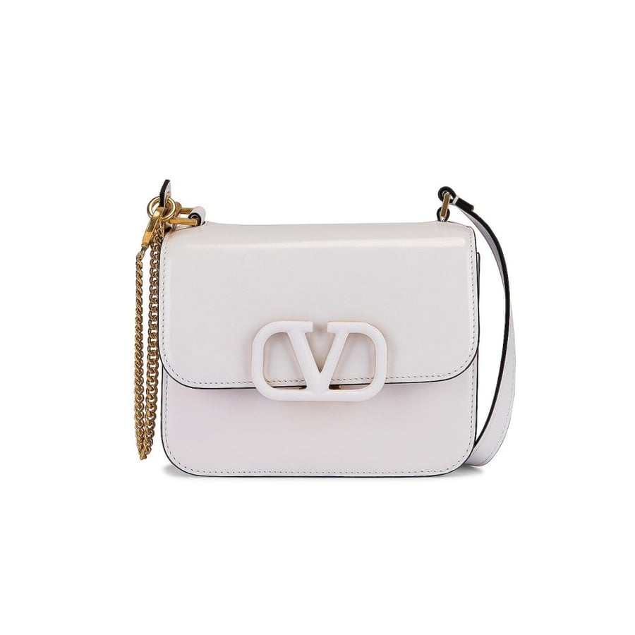 شنطة فالنتينو غارافاني في سلينق 18 سم - أبيض
