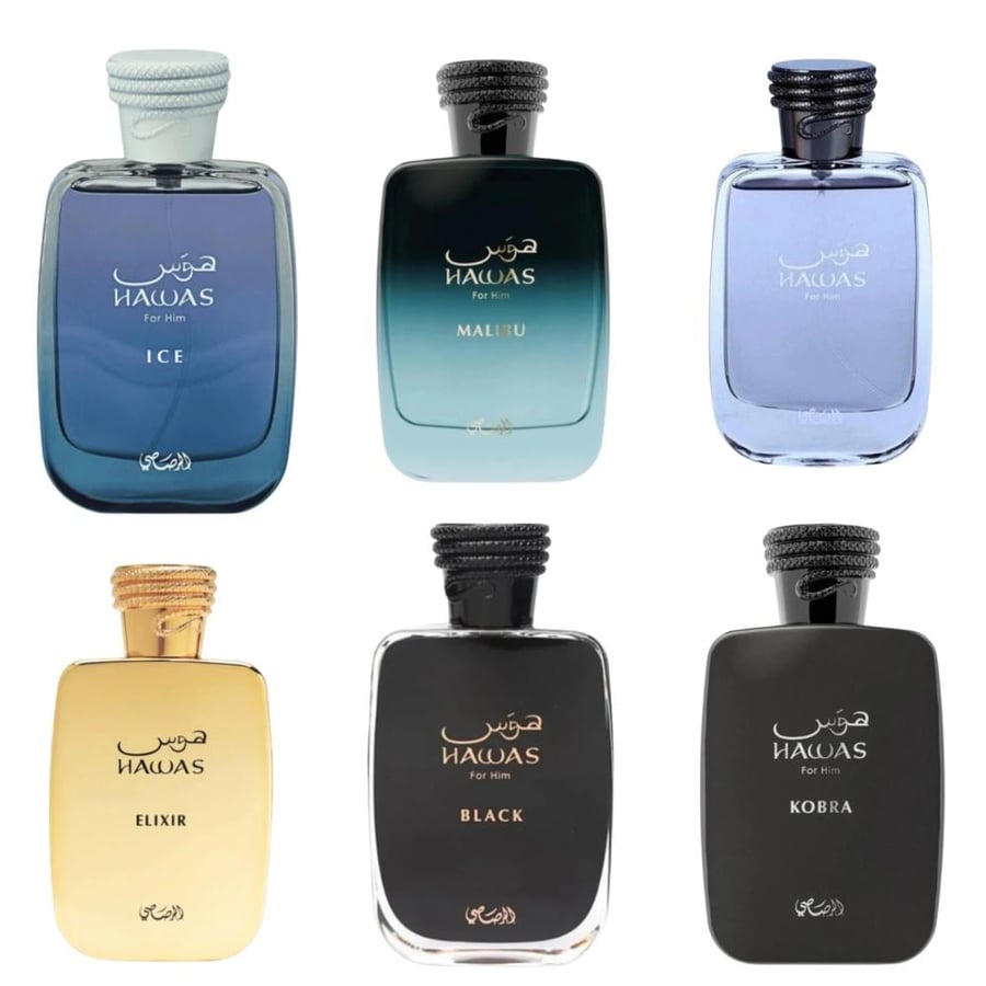 مجموعة عطور هوس من الرصاصي 100X6مل