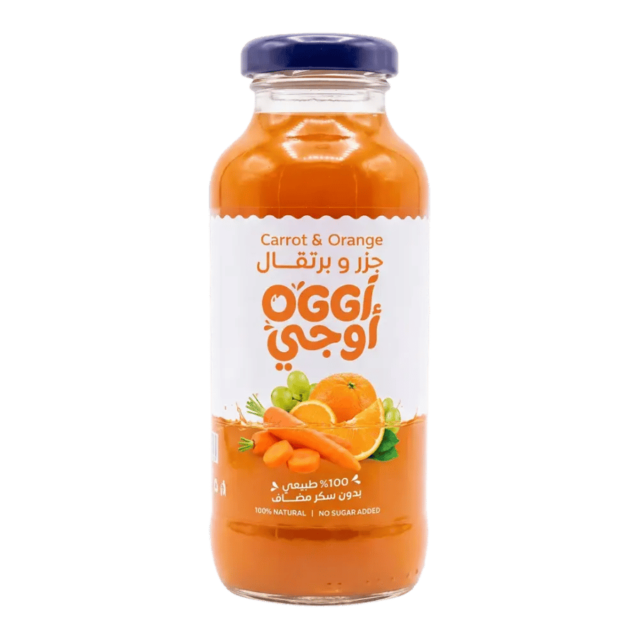 Oggi Carrot & Orange Juice, 250ml × 24 Bottles