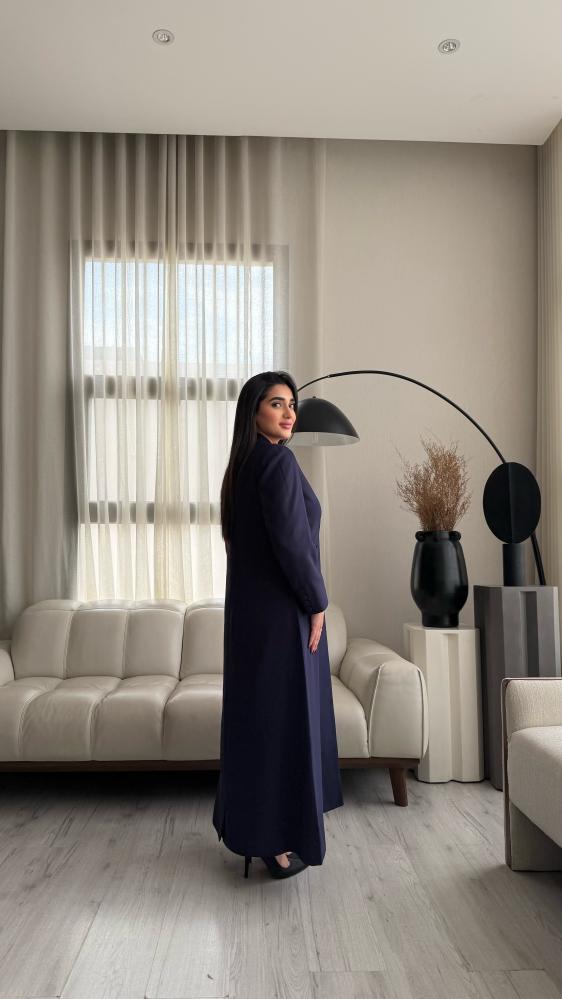 Formal blazer abaya, navy blue