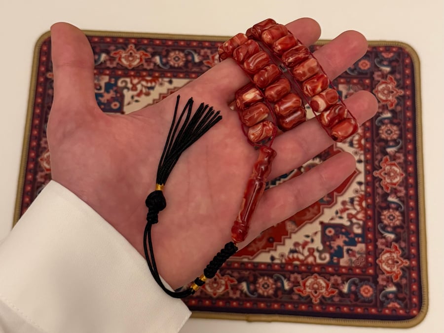 مسباح بكلايت برتقالي مموج (القصة اليونانية)