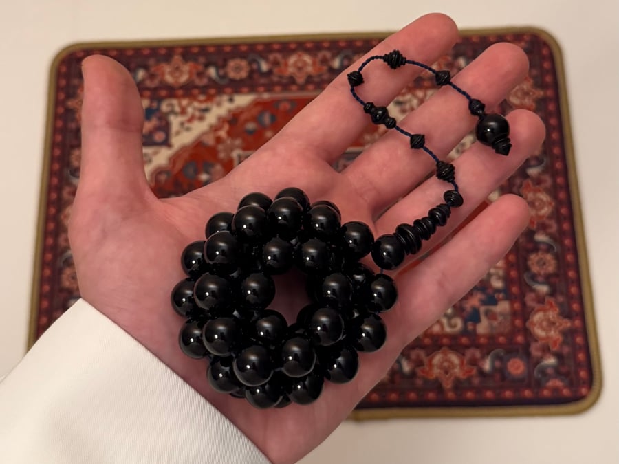 مسباح فاتوران أسود حربا (طقم حزوز)
