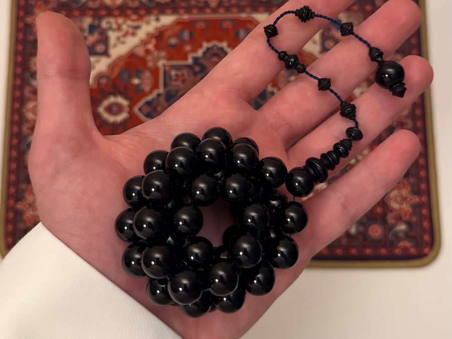مسباح فاتوران أسود حربا (طقم حزوز)