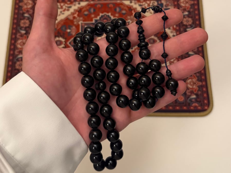 مسباح فاتوران أسود حربا (طقم حزوز)