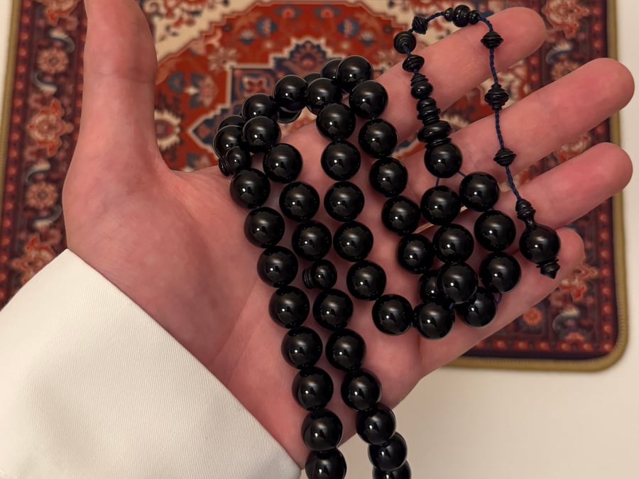 مسباح فاتوران أسود حربا (طقم حزوز)