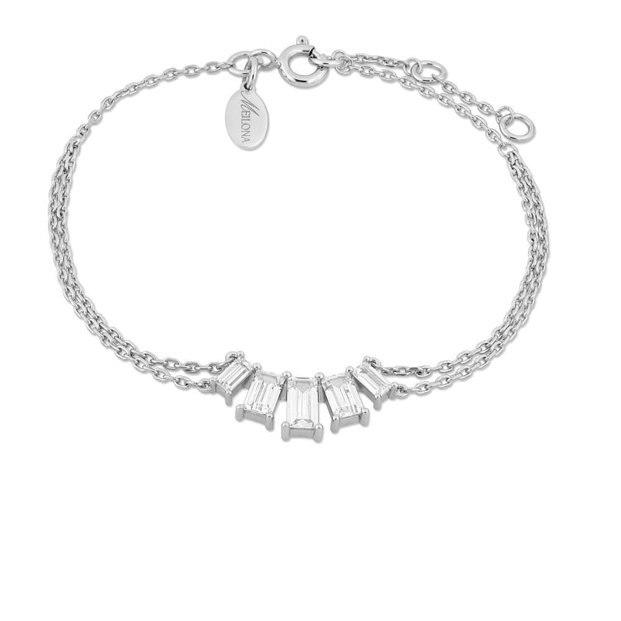 Meilona Bracelet White Rhodium Plated