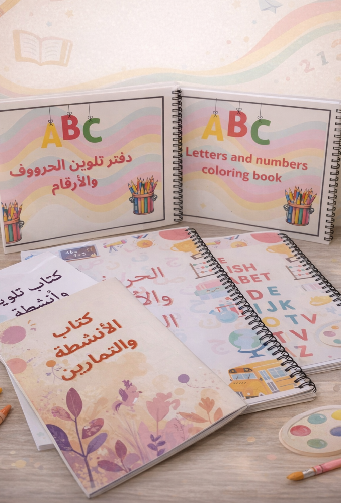 بوكس ألوان وحروف وأرقام