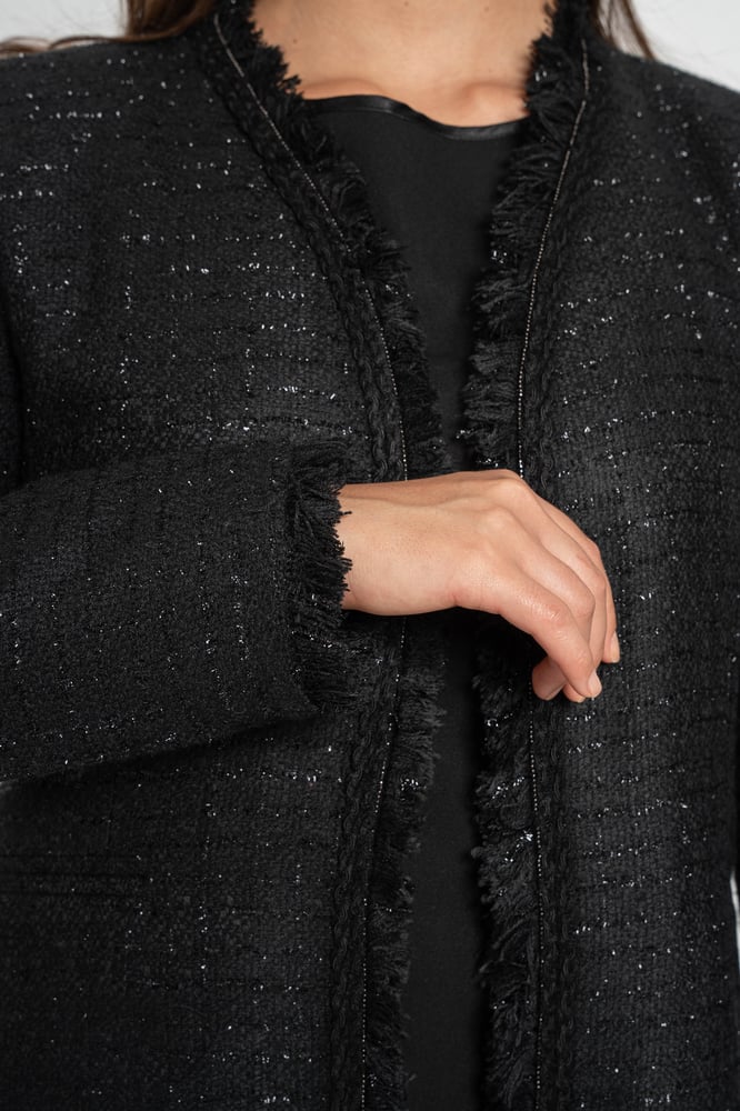 Midnight Elegance Tweed (أسود)