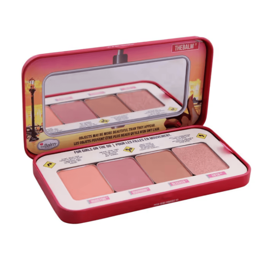 Red blush palette from The Balm Auto Balm Girl