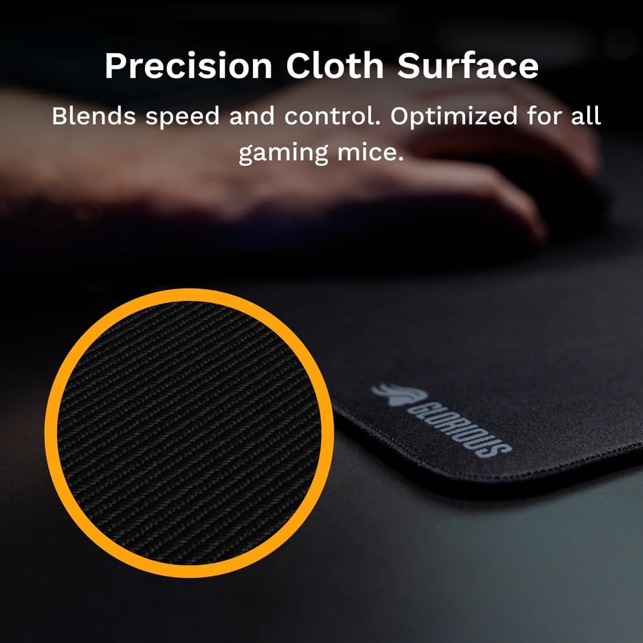 Glorious GMP 2 XL Extended Gaming Mouse Pad Spill-Resistant High-Precision Anti-Fray 24×14×0.12 in