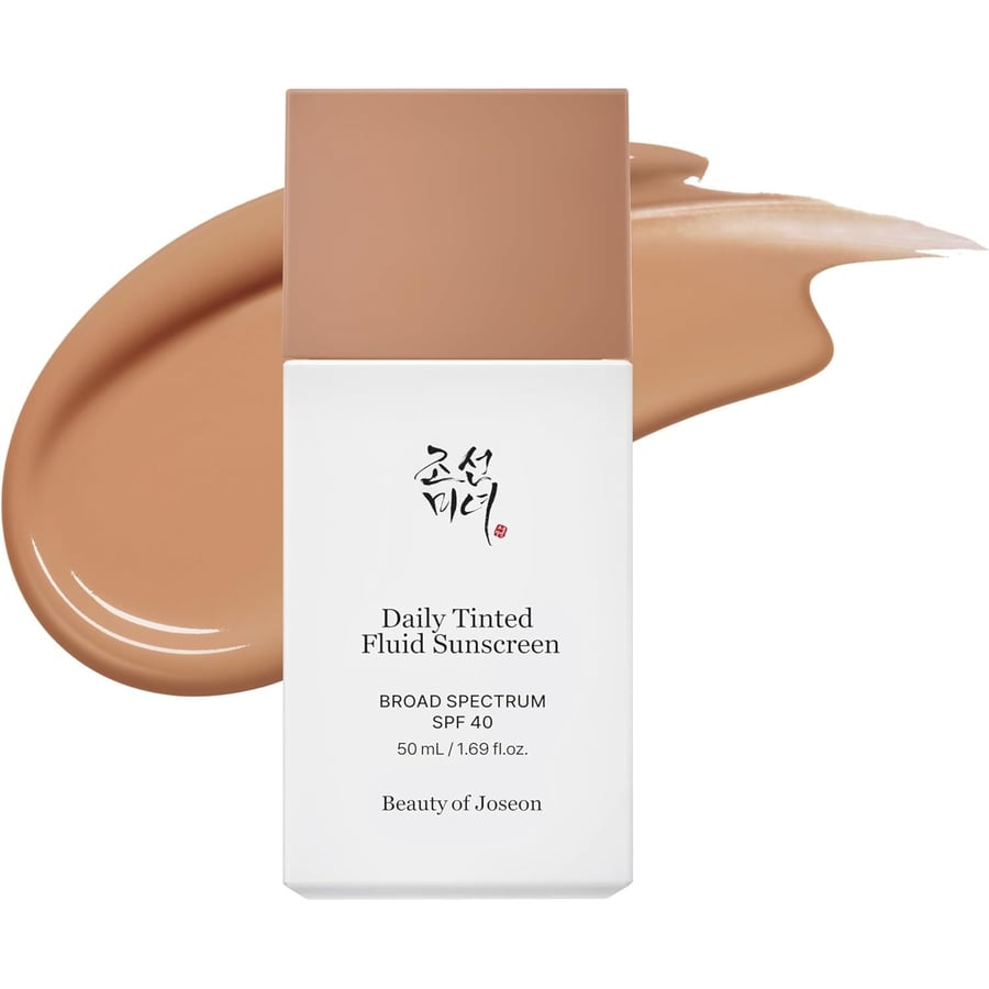 Beauty of Joseon Daily Tinted Fluid Sunscreen 50ml | Moisturizing SPF 40 Korean Skincare, 12 Shades