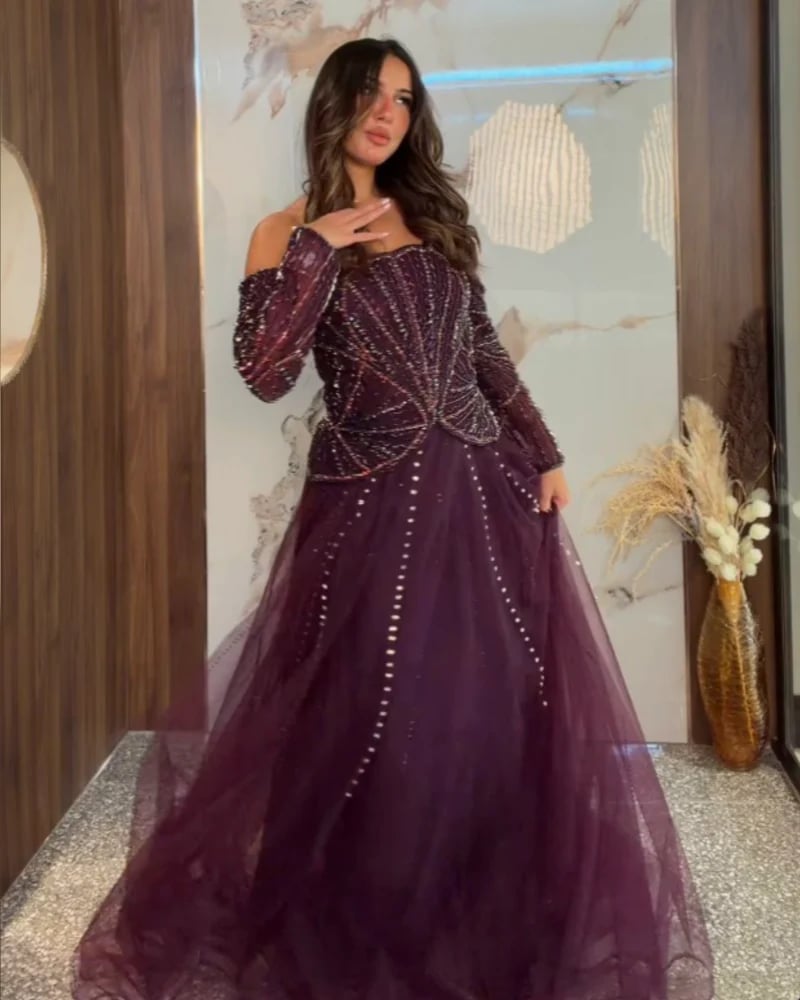 فستان سهره ليلكي