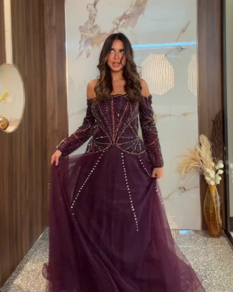 فستان سهره ليلكي