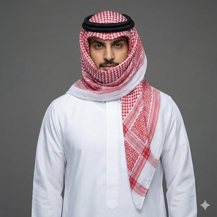 شماغ احمر b2