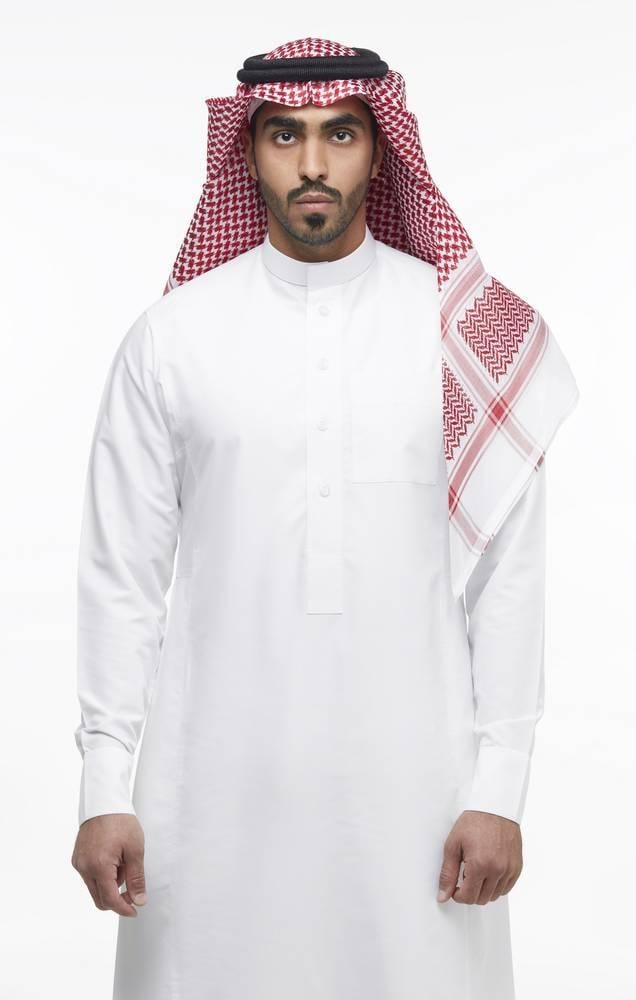 شماغ العطار أونكس أحمر إنجليزي