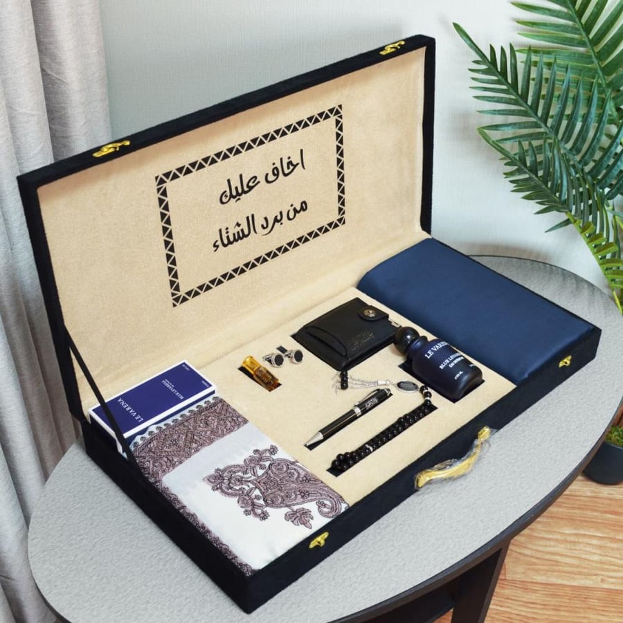 طقم قماش وشال شتوي رجالي اصدار جديد تنسيق وترتيب مميز