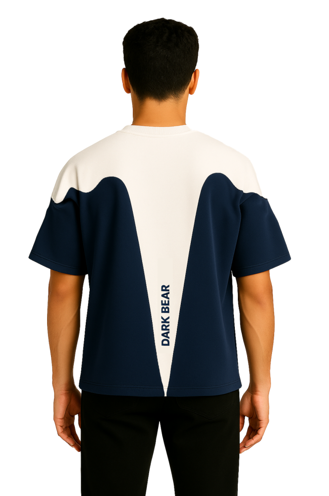 Navy Blue With Off-White T-Shirt