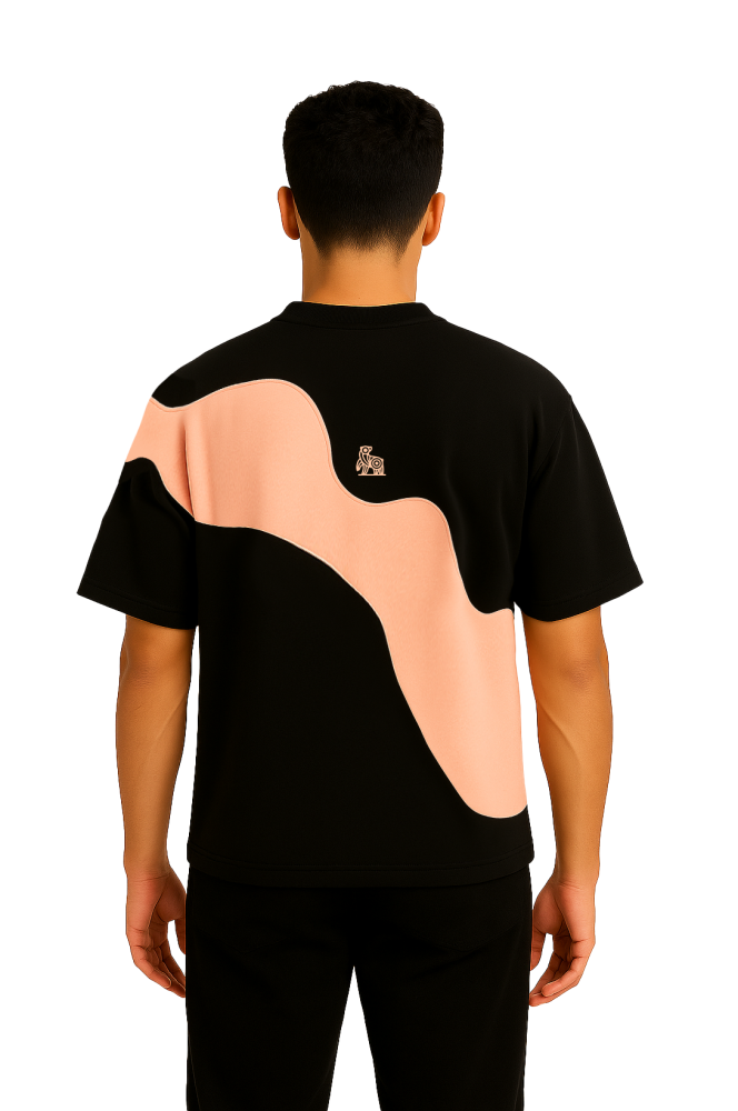 Black & Salmon T-Shirt