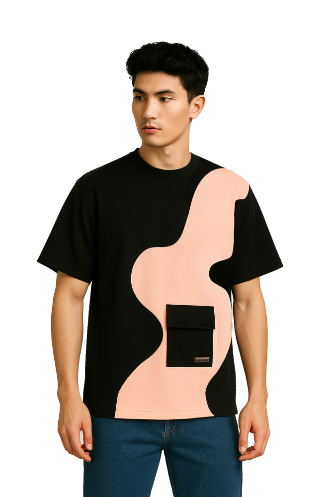 Black & Salmon T-Shirt