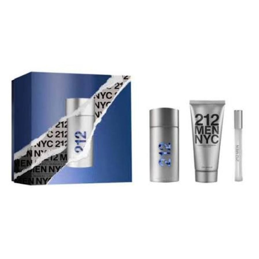 Carolina Herrera 212 for Men NYC Eau de Toilette 100ml 3 Gift Set