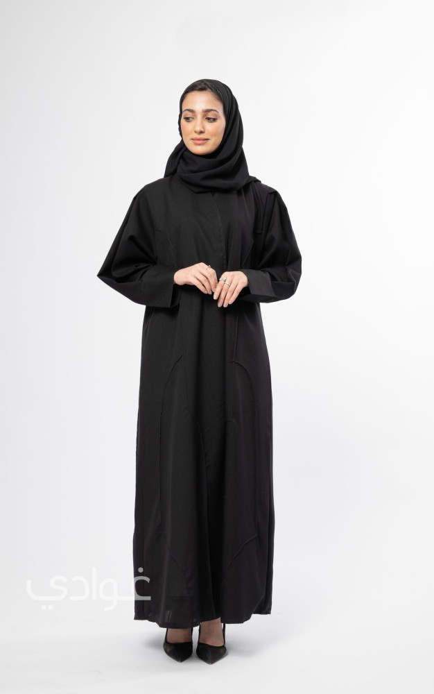 عباية سوداء ربع كلوش - غوادي