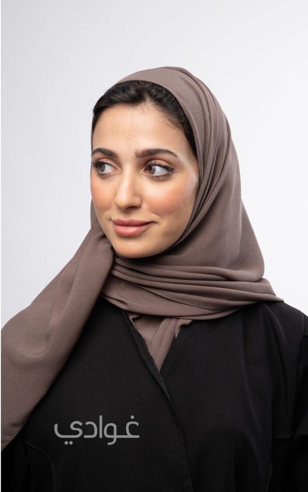 شراء طرحات حجاب سادة باللون البني - غوادي