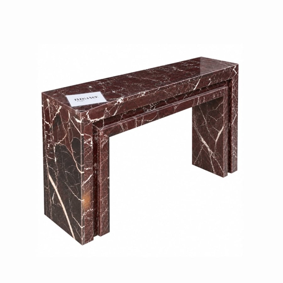 كونسول رخام برغندي