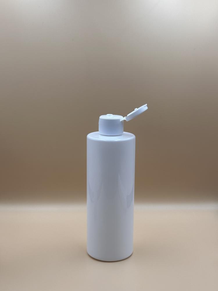 عبوة 250 مل اسطواني (ابيض- غطاء قلاب ابيض)24
