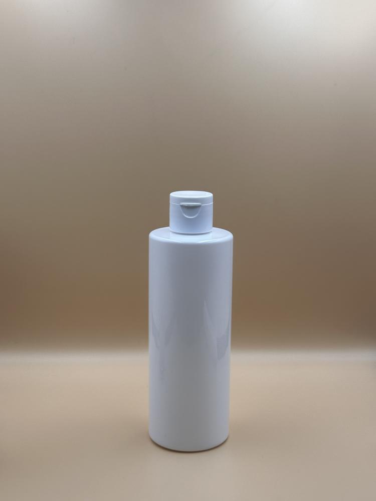 عبوة 250 مل اسطواني (ابيض- غطاء قلاب ابيض)24