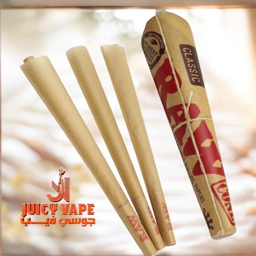 ورق راو كلاسيك مخروطي ملفوف جاهز للتدخين - RAW Classic Pre-Rolled Cones