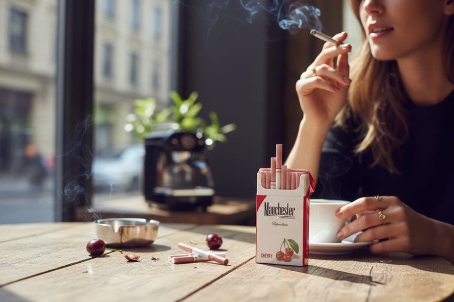 دخان مانشستر كرز – Manchester Cherry Superslims
