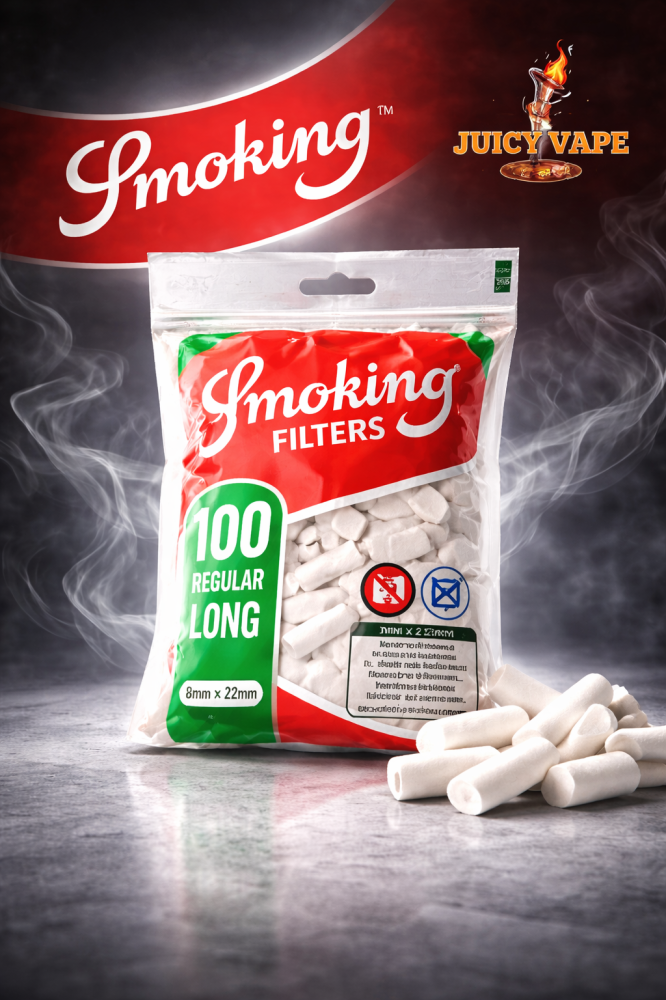 فلاتر سموكينج قطن Smoking Filters Regular Long