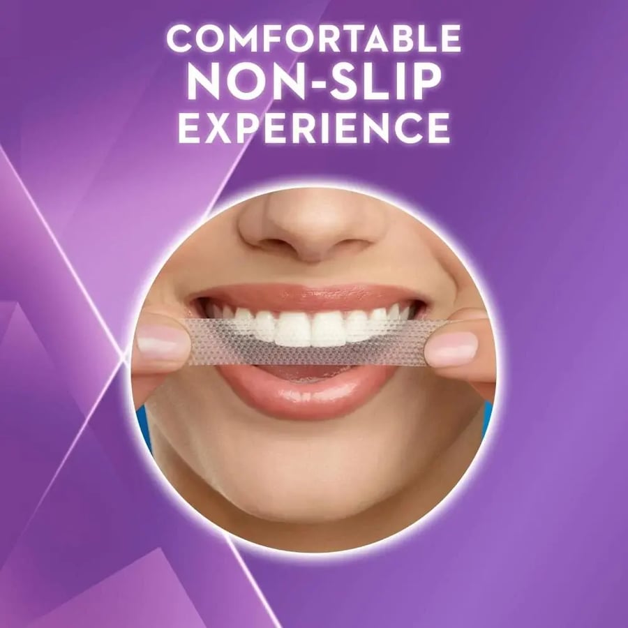 كرست لصقات تبييض الاسنان ثري دي وايت, 28 شريط
