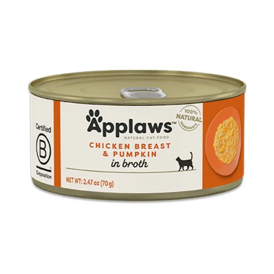 Applaws Chicken Breast and Pumpkin in Broth 70g Wet Cat Food Pouches