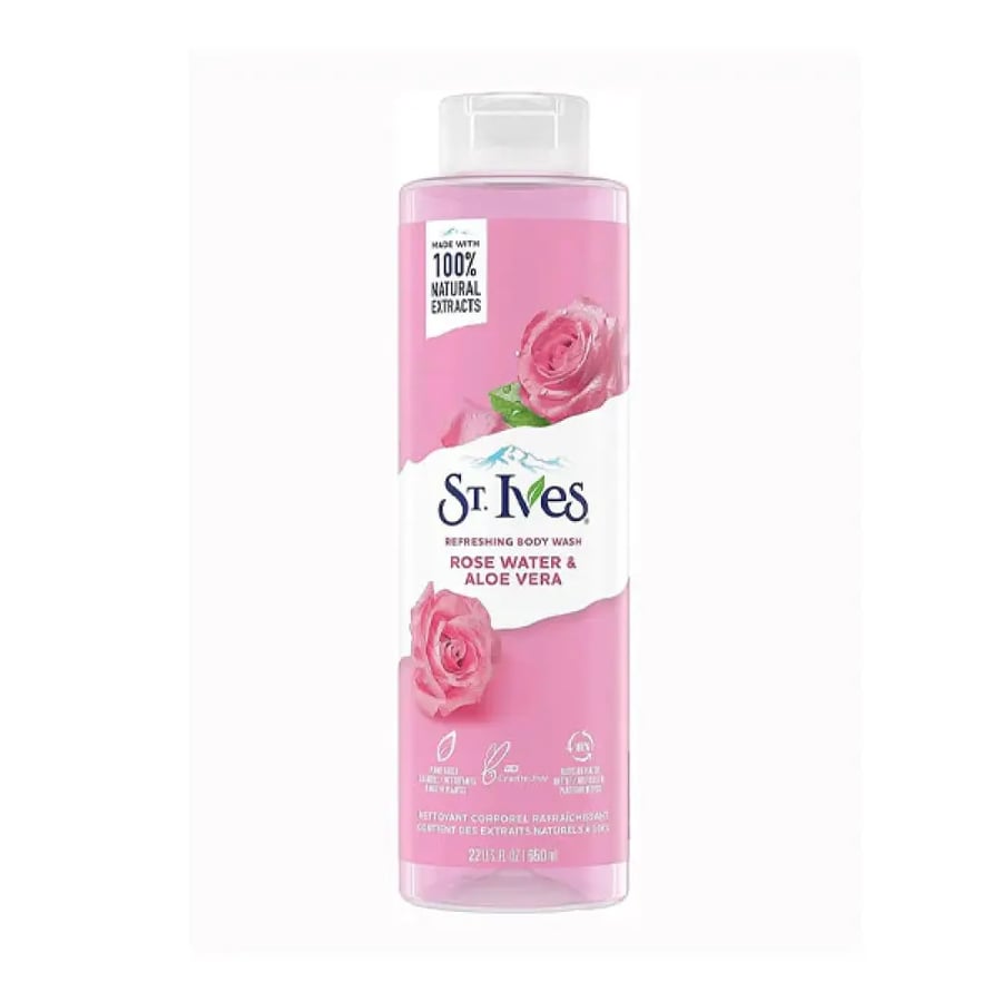 St. Ives Refreshing Body Wash Rose Water and Aloe Vera - 650ml