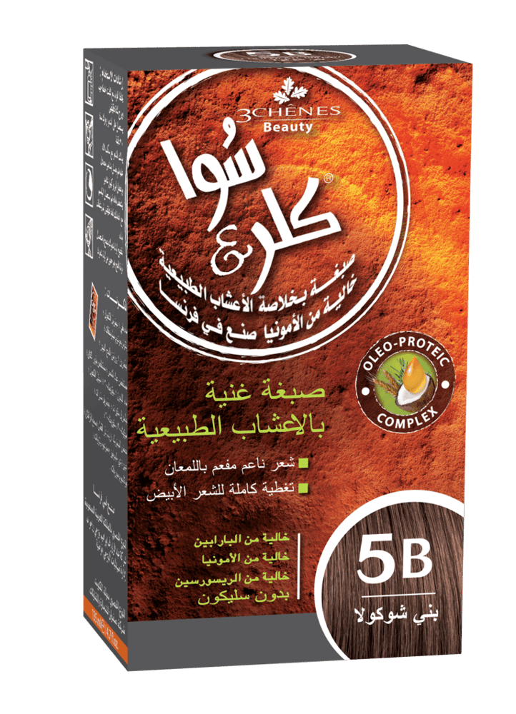 5B كلر & سوا صبغة شعر كيت بدون امونيا 135مل بني شوكولاته