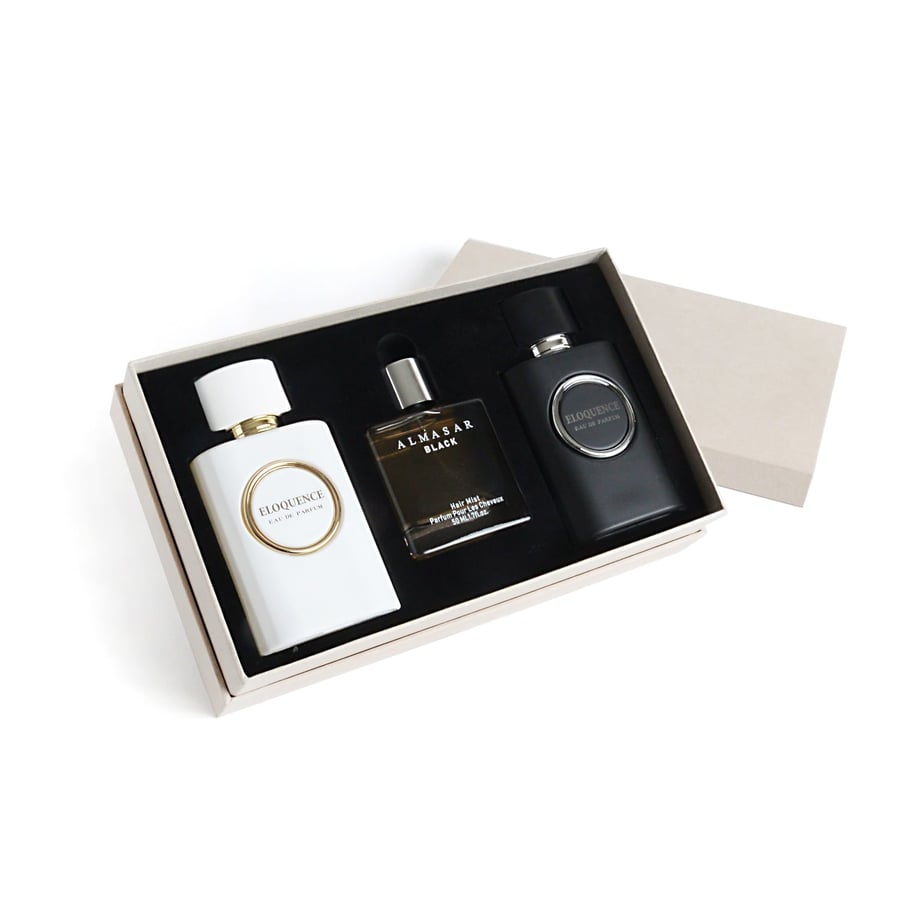 طقم الكوانس وعطر الشعر بلاك