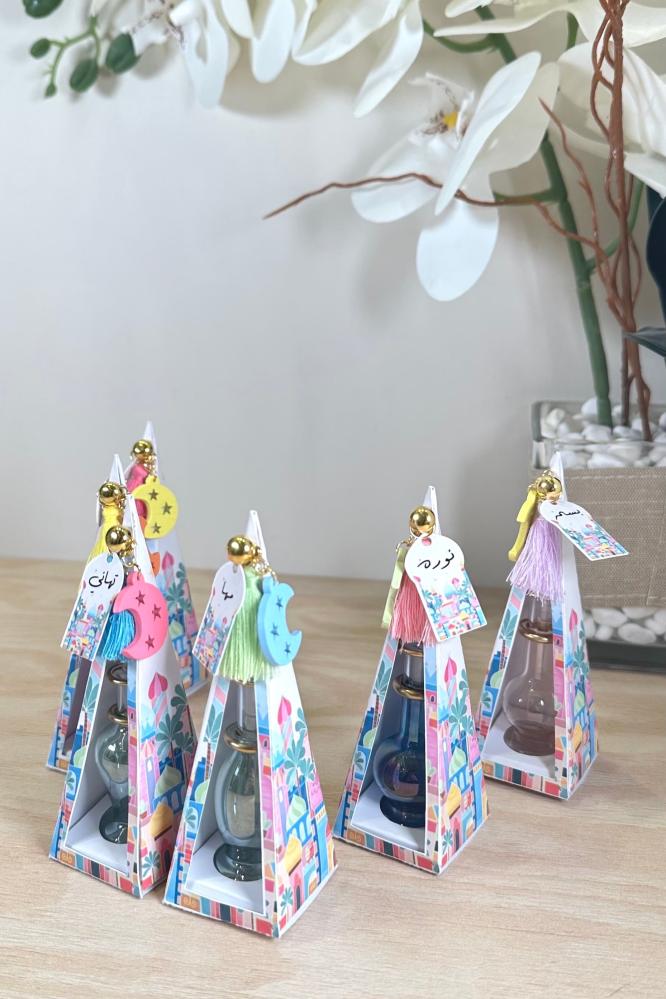 تولة عطر ملونه